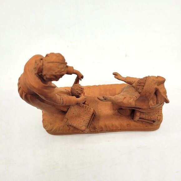RARE Grasso Signed Terracotta Sculpture Italy Learning To Walk Handmade Estate - Picture 8 of 12